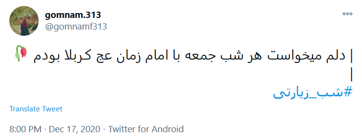 سلام میدهم و دلخوشم که فرمودید / هرآنکه در دل خود یاد ماست زائر ماست