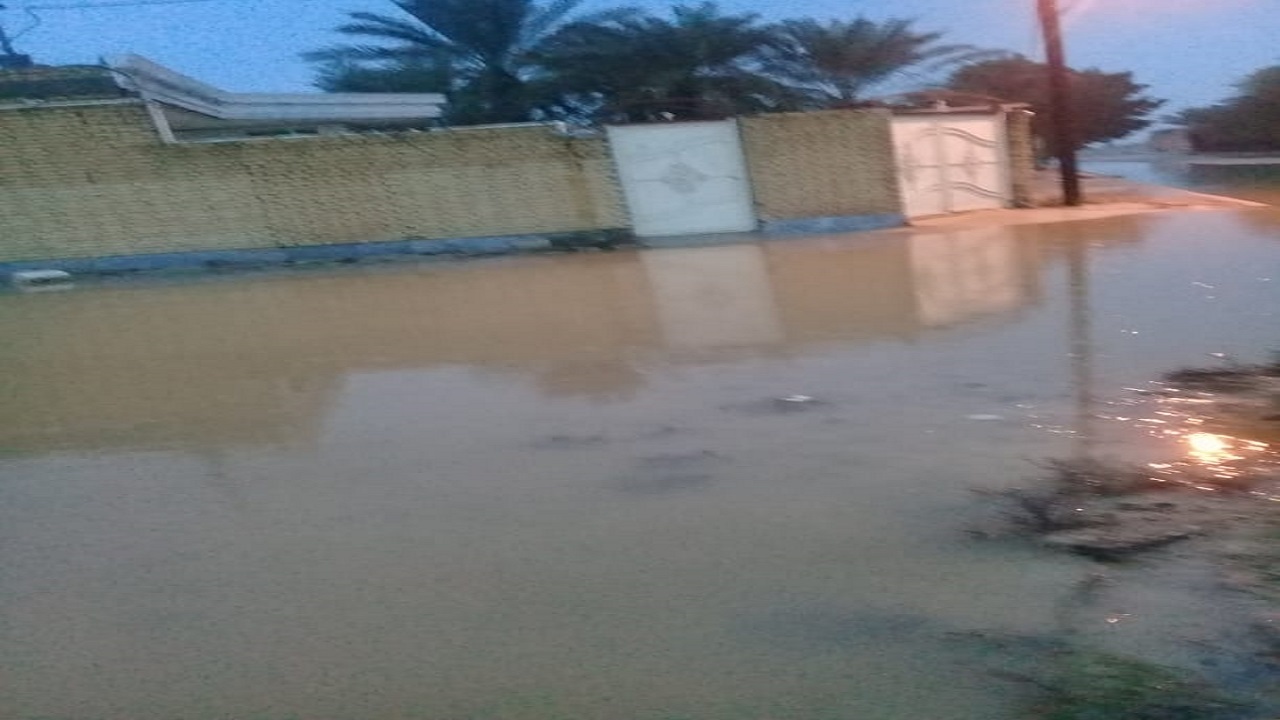 آبگرفتگی معابر در «روستای عبدلیه» + تصاویر