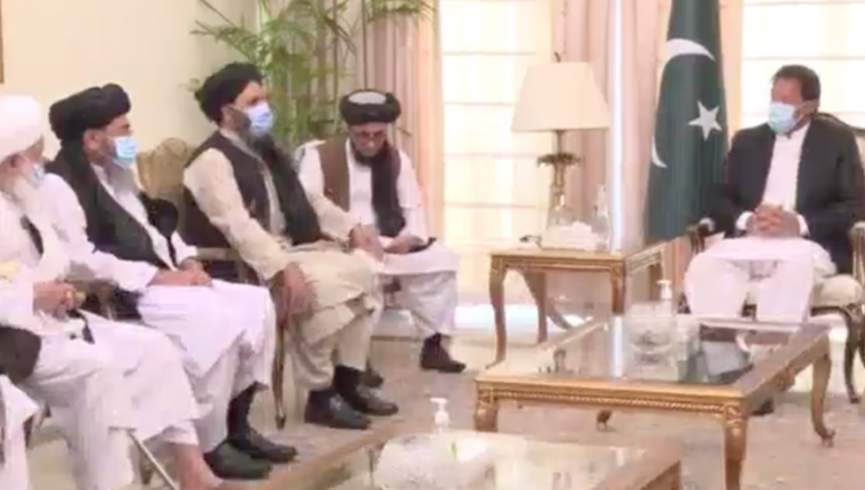 دیدار و گفتگوی هیات طالبان با نخست وزیر پاکستان