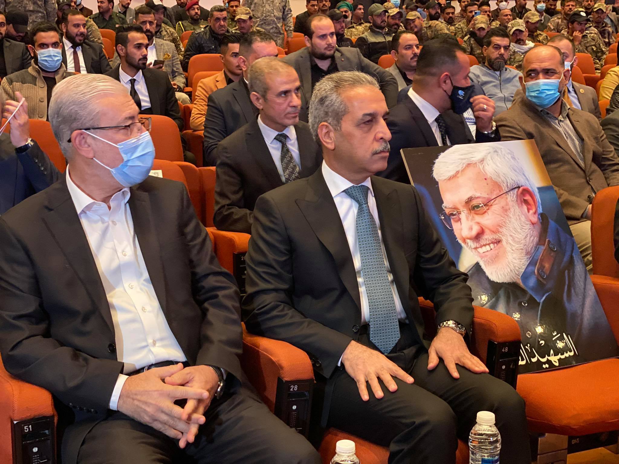 برپایی نمایشگاه ویژه سالگرد شهادت سردار سلیمانی و المهندس در عراق+ تصاویر