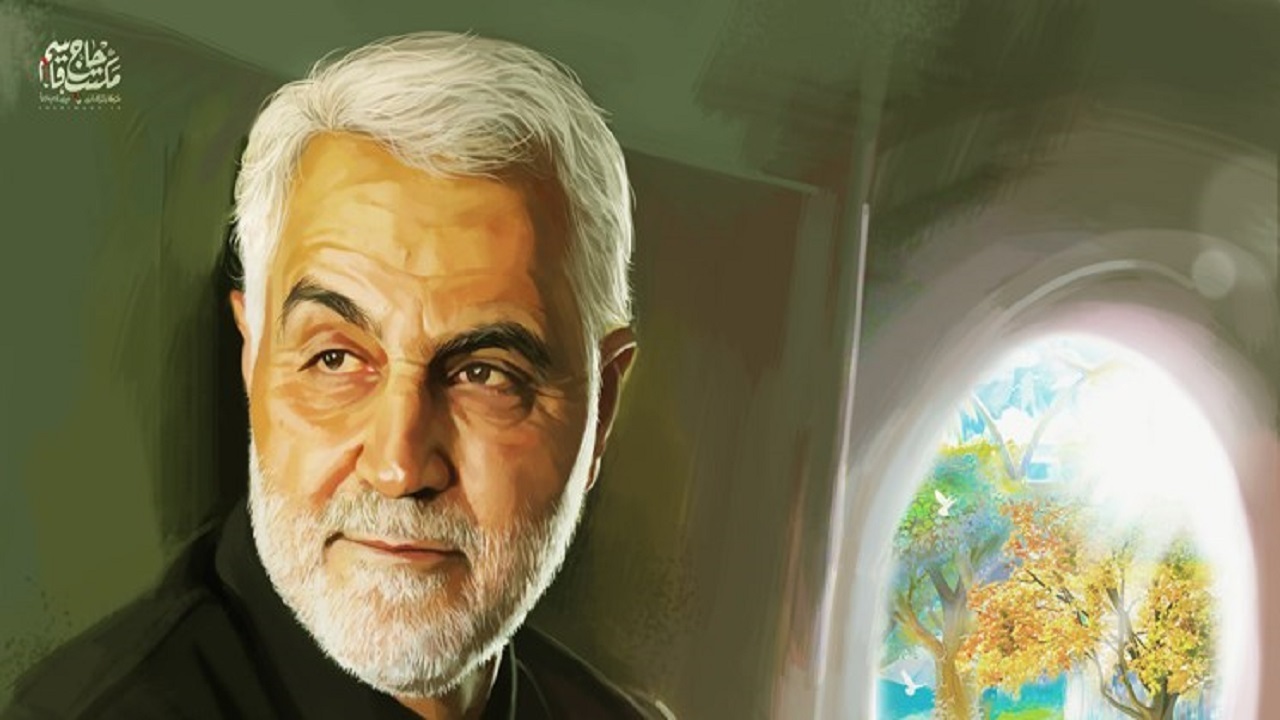 دستخط سردار شهید سلیمانی برای فرزندی که پدرش مدافع حرم بود