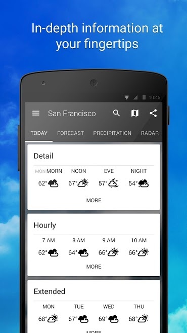 دانلود 1Weather:Widget Forecast Radar