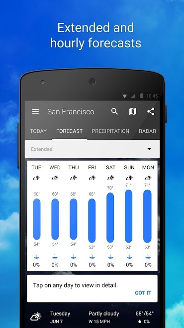 دانلود 1Weather:Widget Forecast Radar
