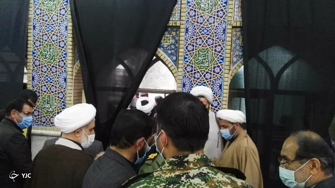 مراسم تشییع و تدفین آیت الله جعفری در کرمان + تصاویر