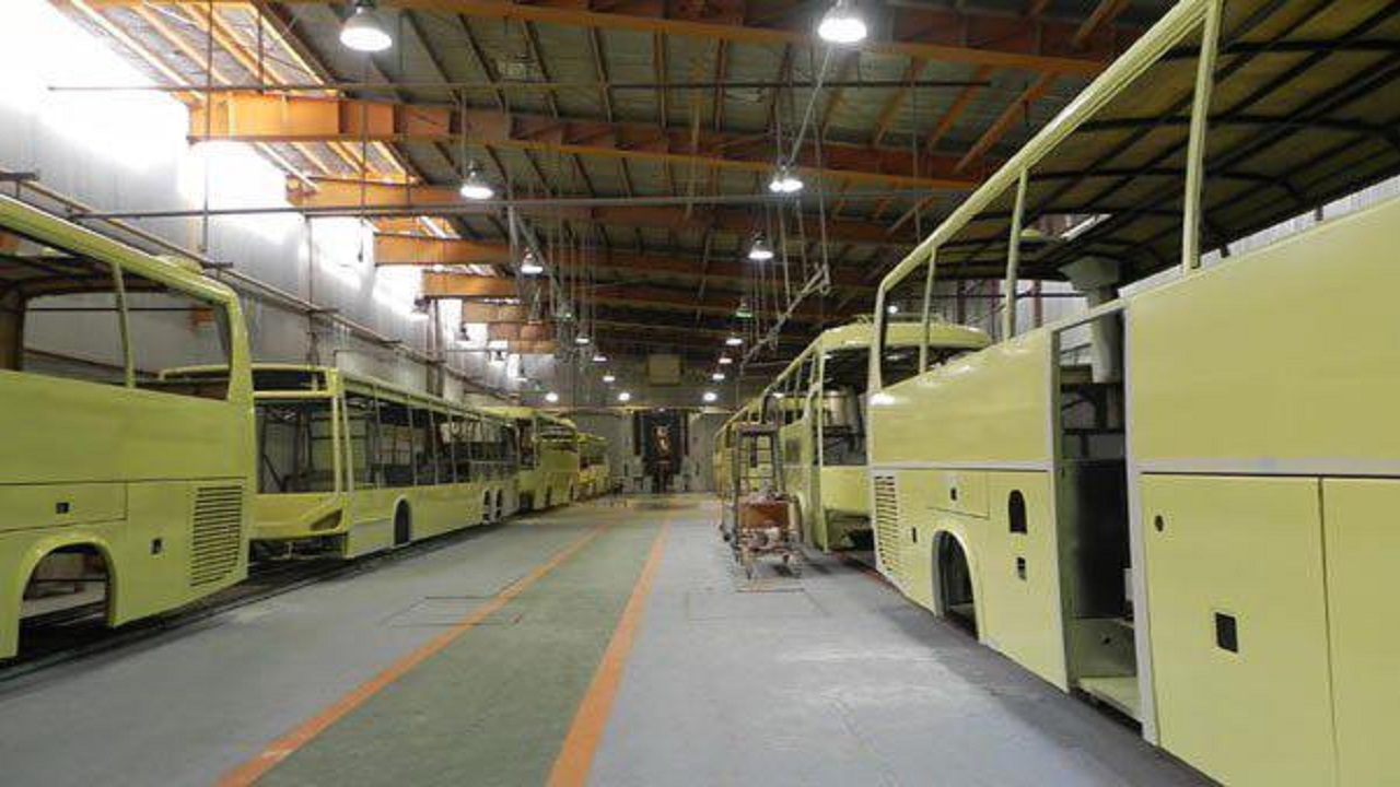 راه اندازی خط تولید اتوبوس بعد از ۹ سال توقف