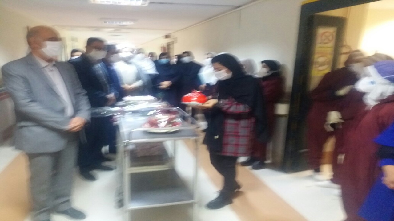 برپایی جشن تولد در کنار پرستاران