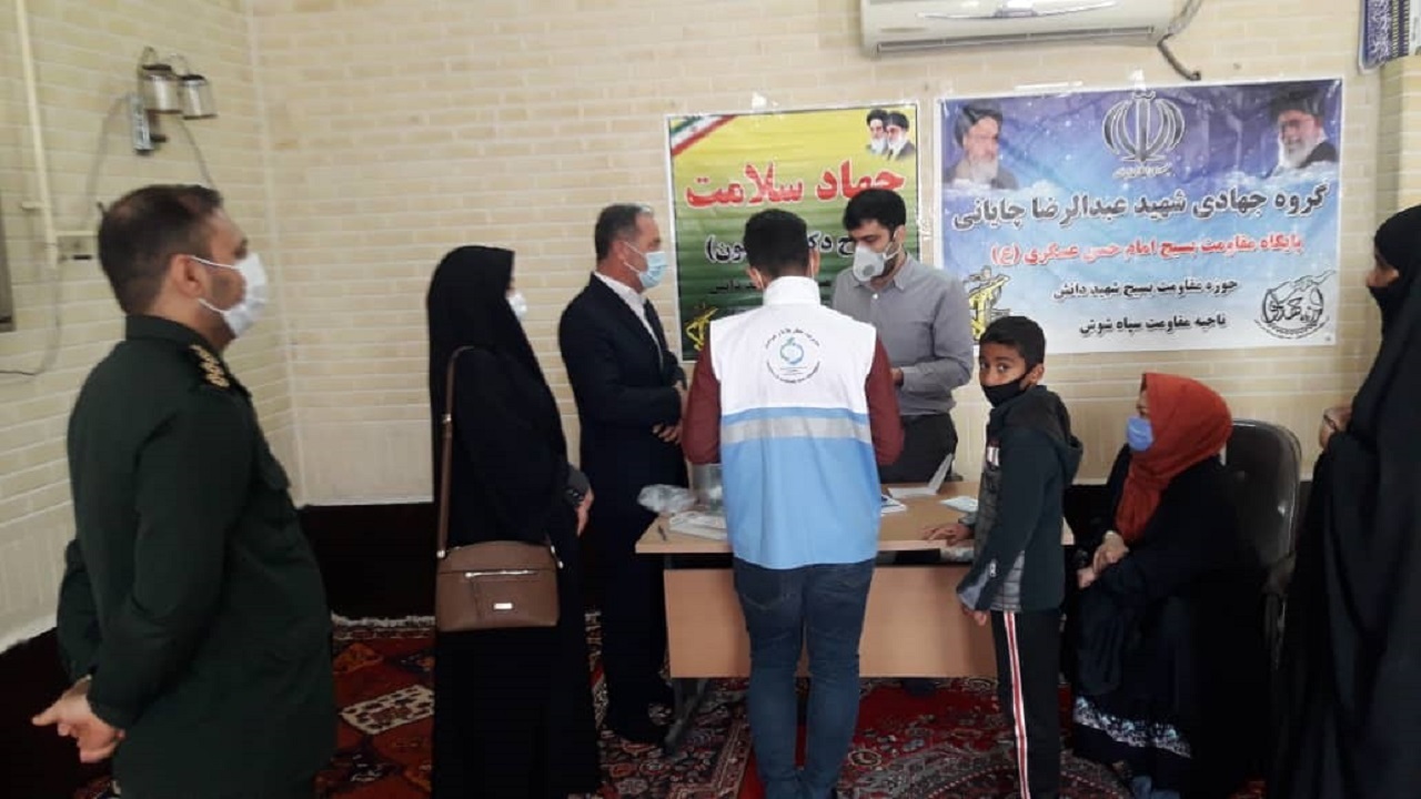 جهاد سلامت در شوش دانیال با همت ویزیت رایگان بیماران
