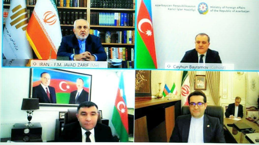 گفت&zwnj;وگوی ویدئویی ظریف با همتای آذربایجانی