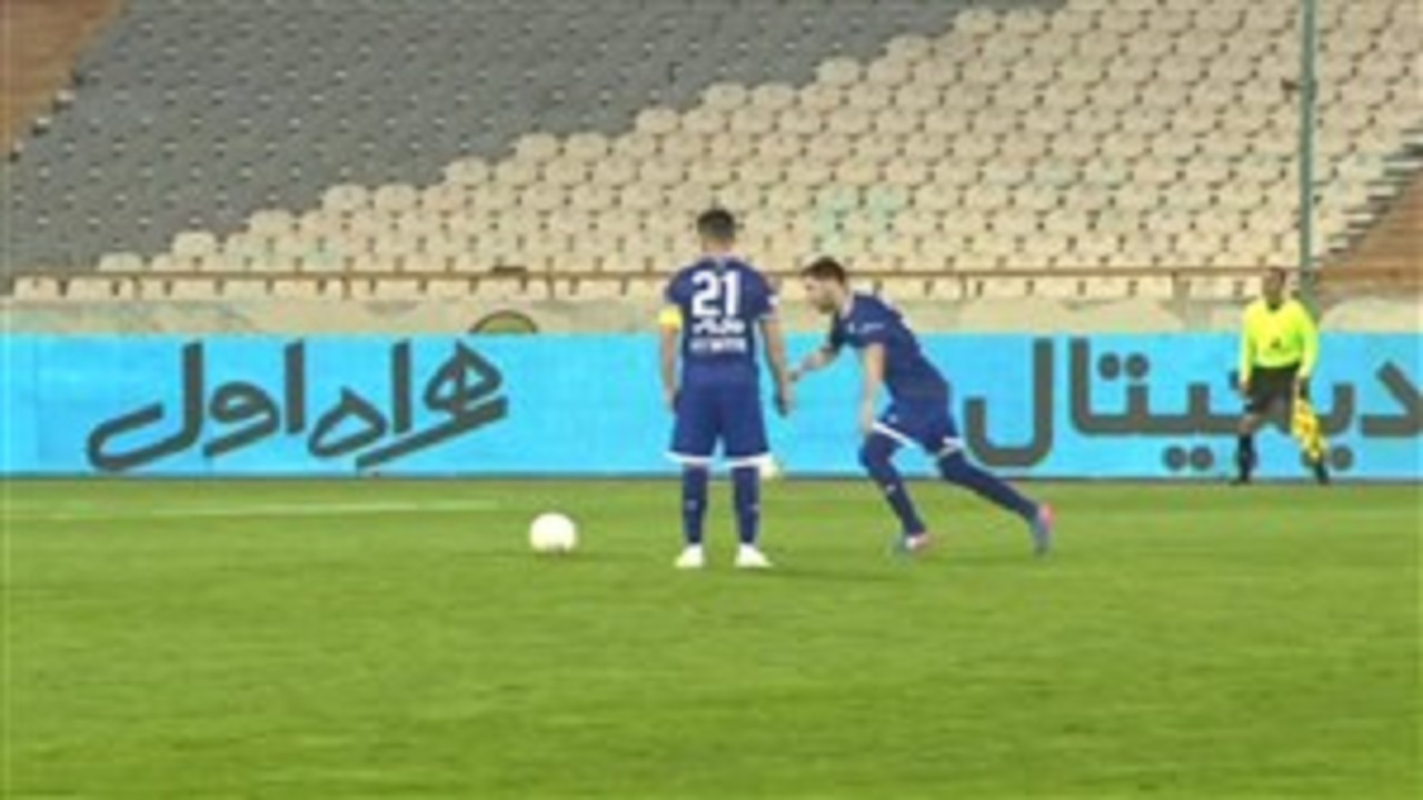 سوپر گل میلیچ؛ گل اول استقلال به ماشین سازی مورخ ۵ آبان ۹۹ + فیلم