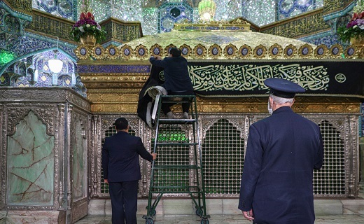 آیین سیاه&zwnj;پوشی شهر مقدس قم برگزار شد+تصاویر