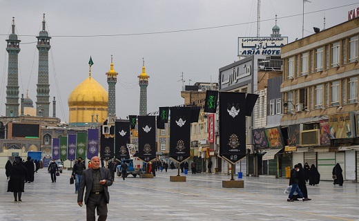 آیین سیاه&zwnj;پوشی شهر مقدس قم برگزار شد+تصاویر