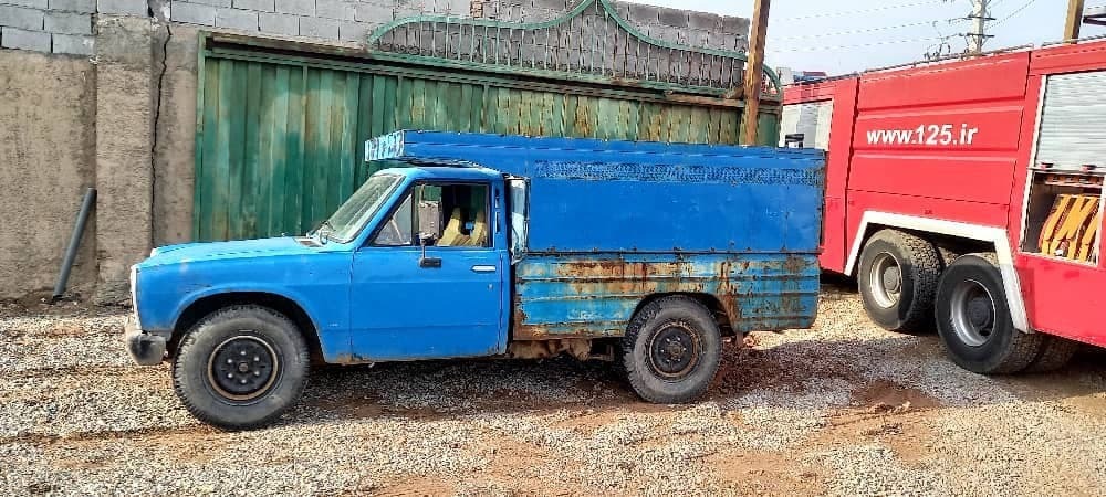 آتش سورزی کارگاه مواد نفتی در جاده ورامین