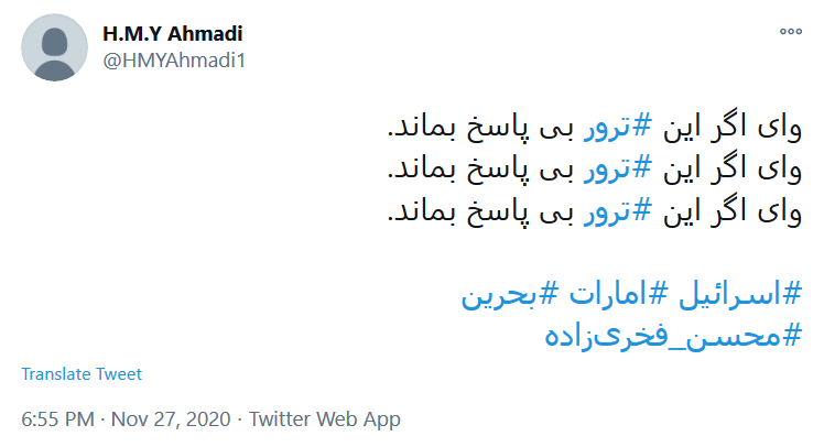 ما منتظر دو انتقام سخت هستیم