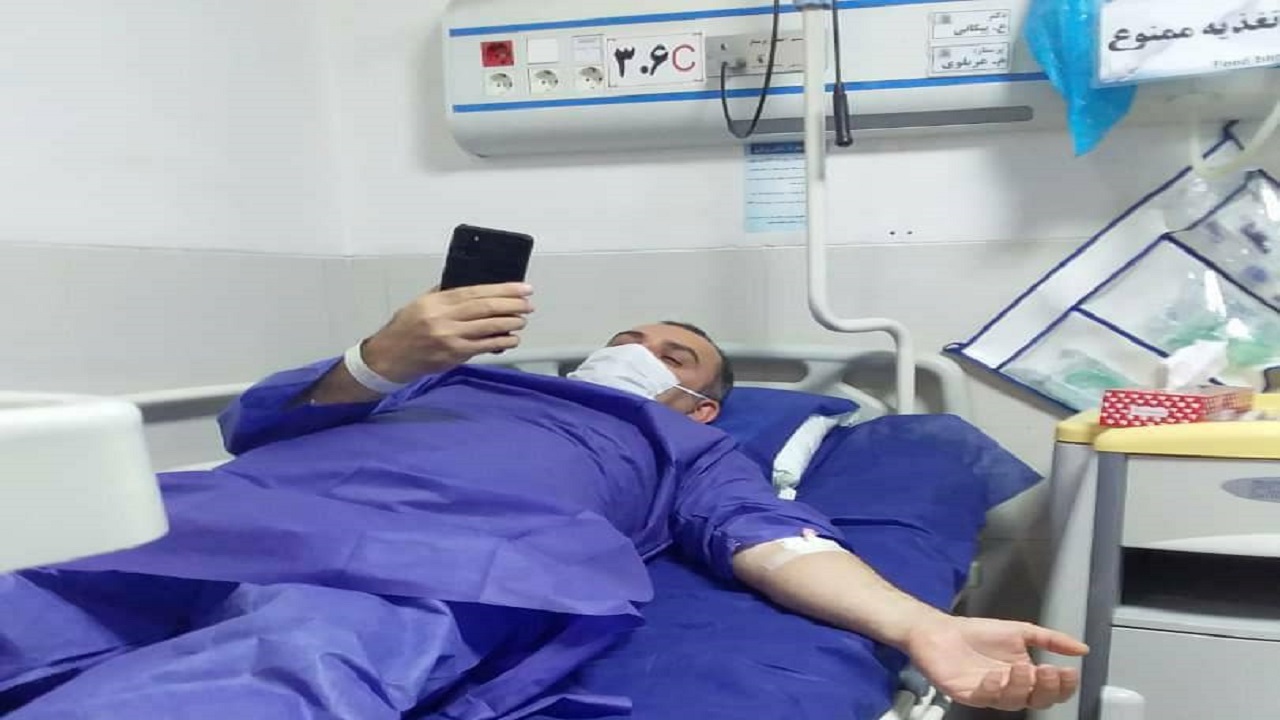 عمل جراحی هم، معلم کرجی را از عمل خیر دور نکرد