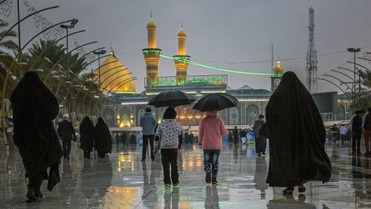 هوای دلچسب بارانی، امروز در بین الحرمین