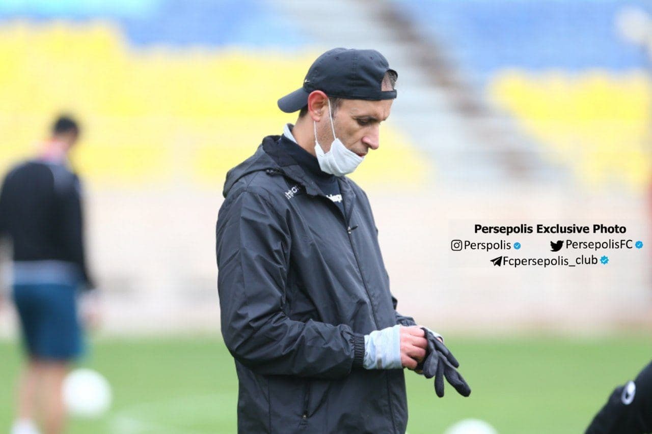 حضور شکوری در تمرین امروز پرسپولیس