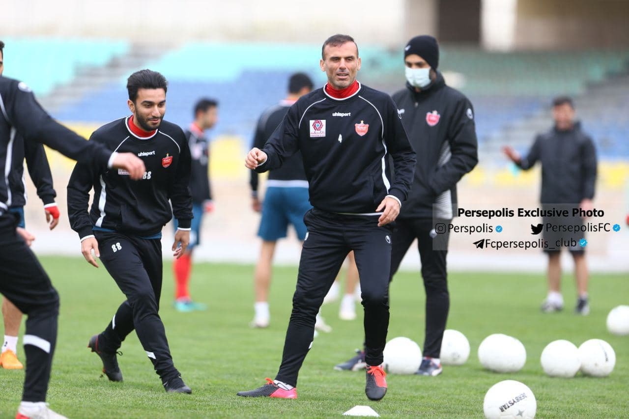 حضور شکوری در تمرین امروز پرسپولیس