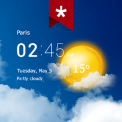 دانلود Transparent clock & weather 5.2.4 – ویجت ساعت و وضعیت هوا