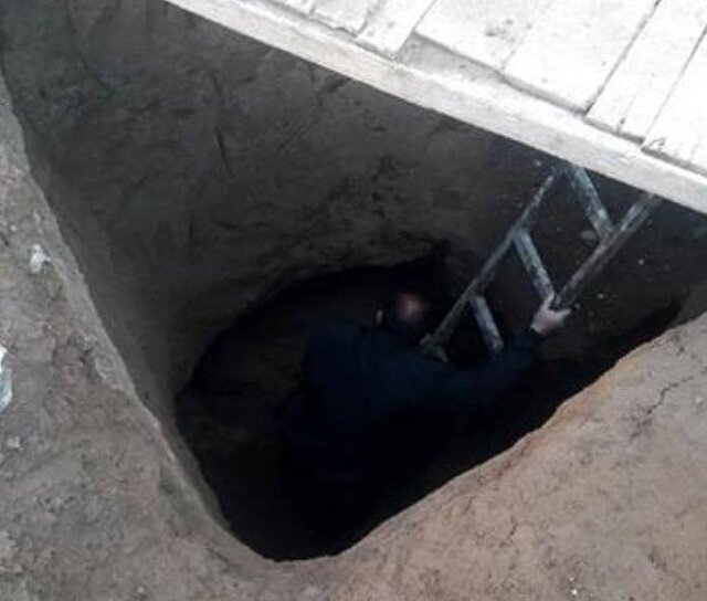 شناسایی تونل ۷ متری پشت بازار طلا فروشان عجب‌شیر