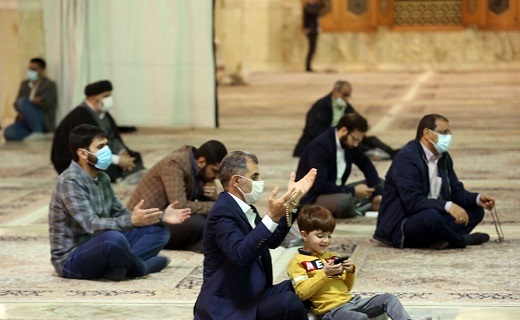 جشن شام میلاد امام زمان (عج) در حرم حضرت معصومه (س)+تصاویر