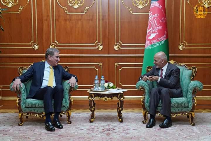 دیدار و گفتگوی اشرف غنی با وزیر خارجه پاکستان