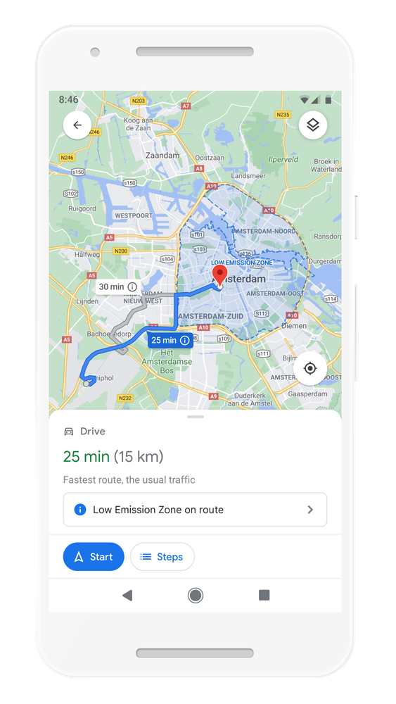 قابلیت های جدید google maps با استفاده از هوش مصنوعی