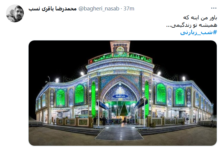میان این همـه آشوب و بیقراریِ شهر / حسین امن&zwnj;ترین تکیه گاه نوکرهاست