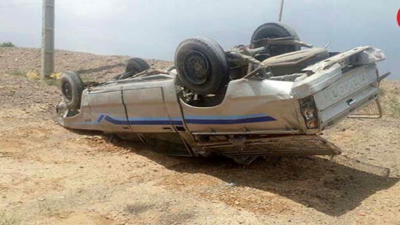 یک کشته و ۴ مصدوم براثر واژگونی خودرو در نجف‌آباد