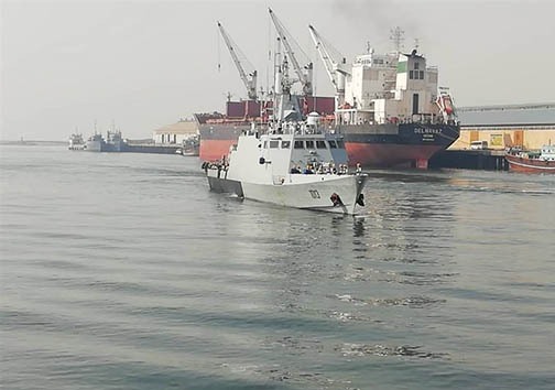 پهلوگیری ناوگروه عملیاتی پاکستان در بندرعباس