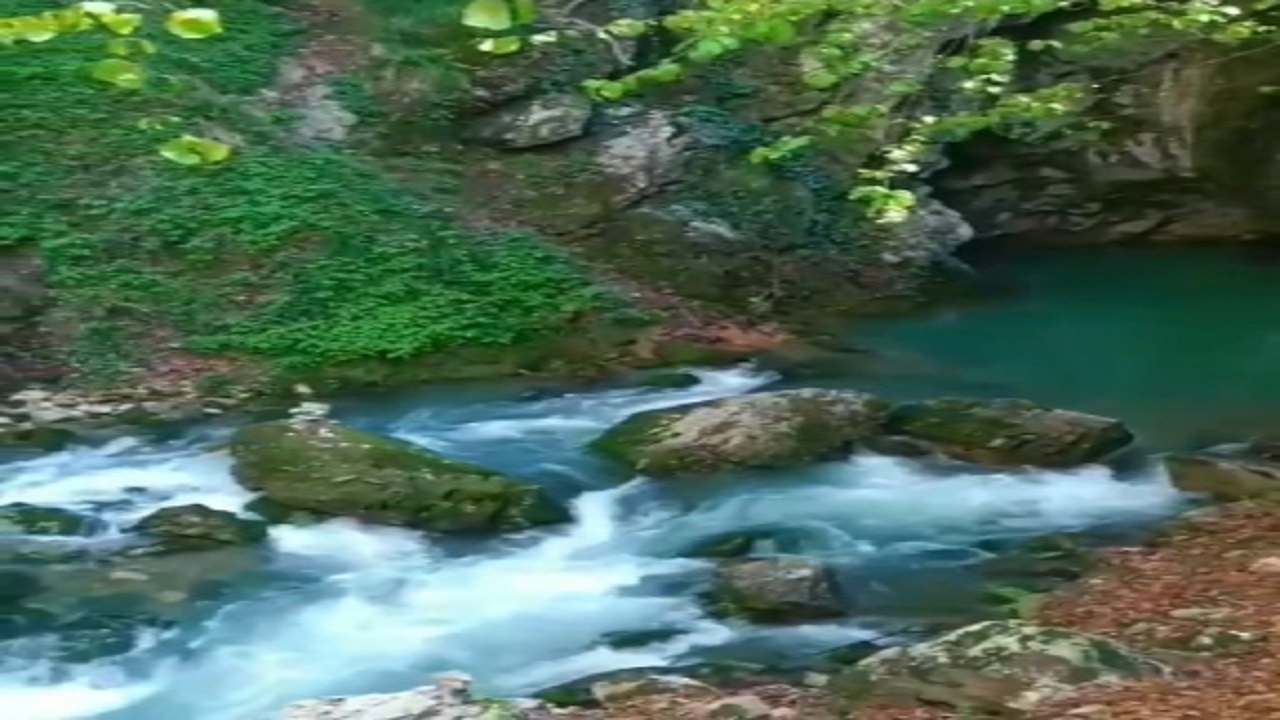 بعد از مدت‌ها غار آبی رودبار، پُر آب شد + فیلم