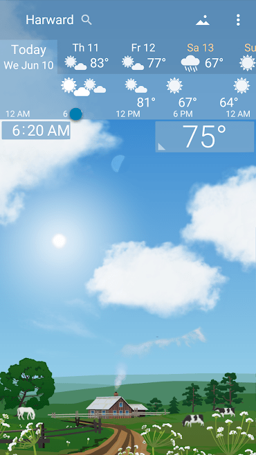 دانلود برنامه هواشناسی اندروید YoWindow Weather 