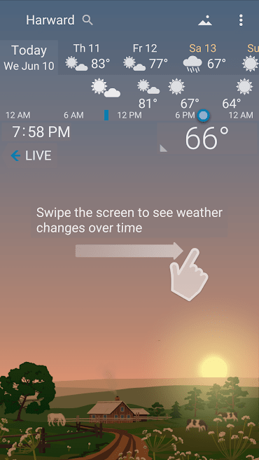 دانلود برنامه هواشناسی YoWindow Weather