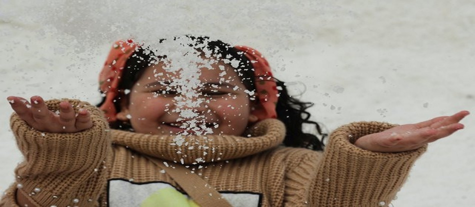 اسکی روی نمک به جای یخ! + عکس