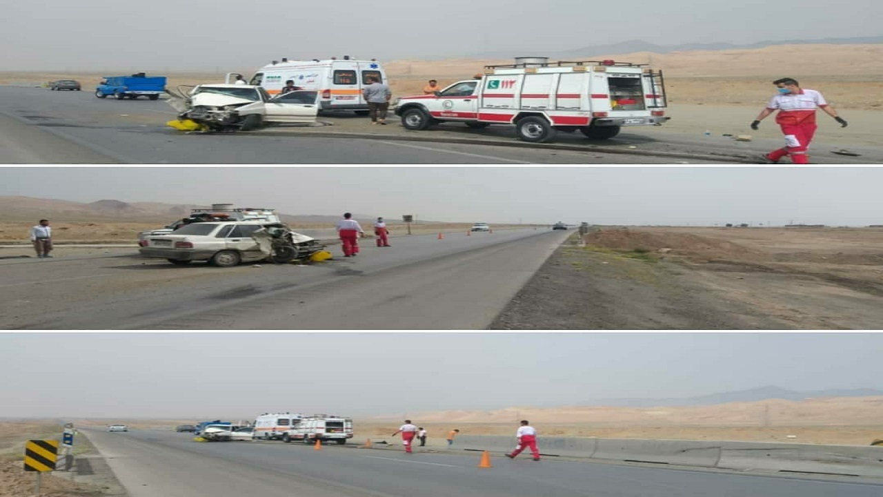 دو کشته و مصدوم در تصادف پراید در سرخه