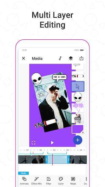 دانلود ویرایشگر ویدئویی Funimate برای اندروید