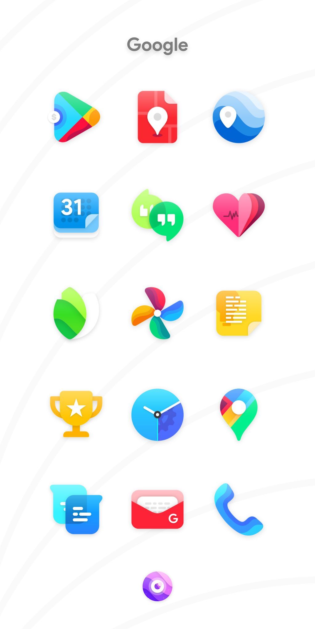 دانلود آیکون پک زیبا و آسمانی Nebula Icon Pack برای اندروید