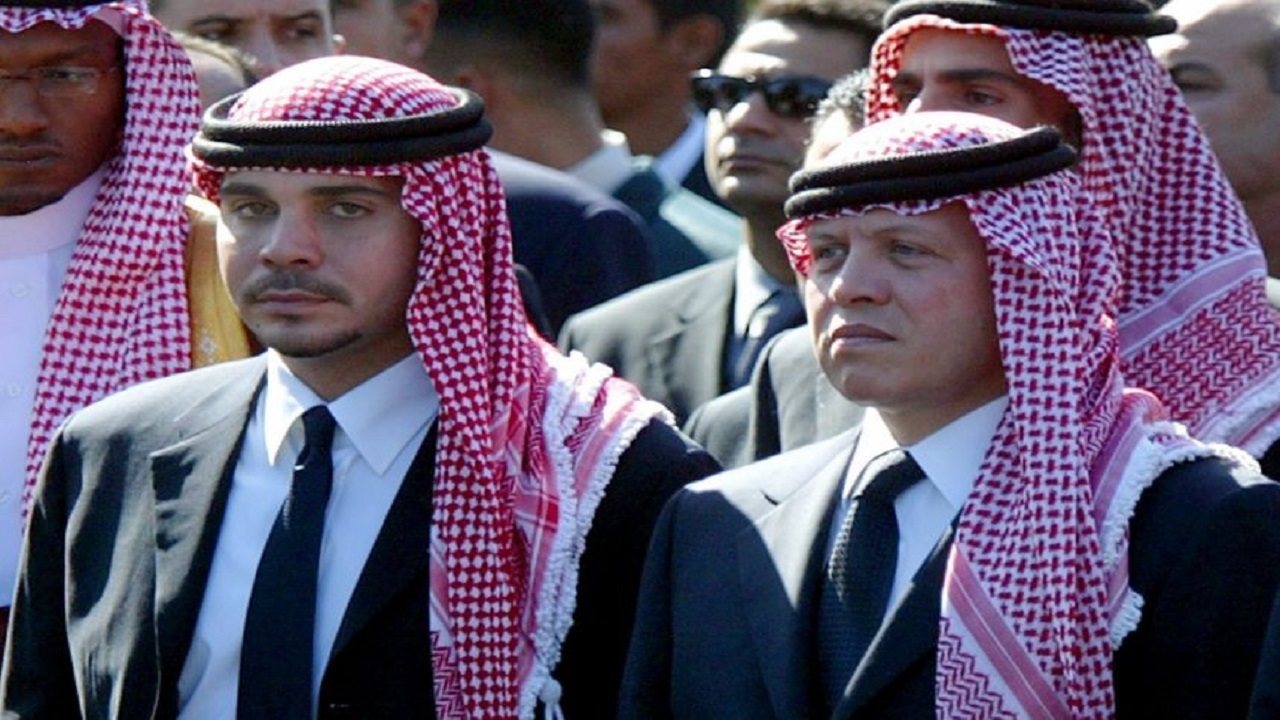 اولین حضور پادشاه اردن و برادر ناتنی‌اش در انظار عمومی