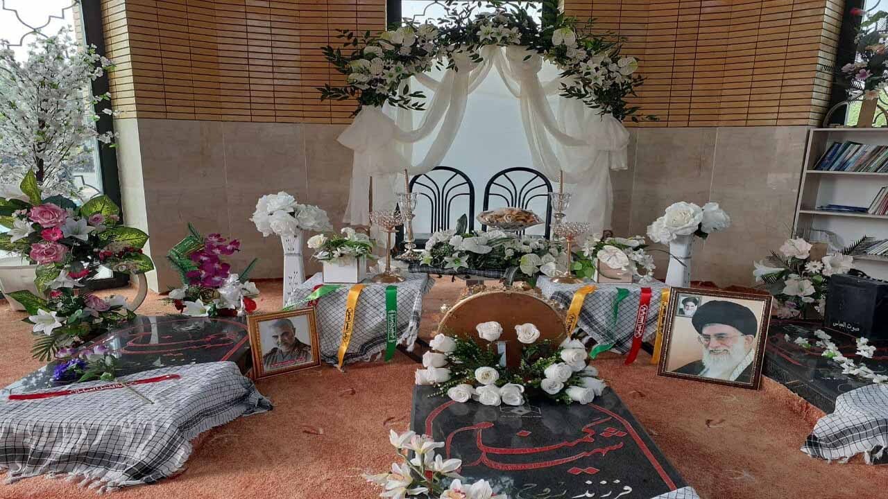 شهدای گمنام میزبان جشن پیوند زوج تربت‌جامی + تصاویر