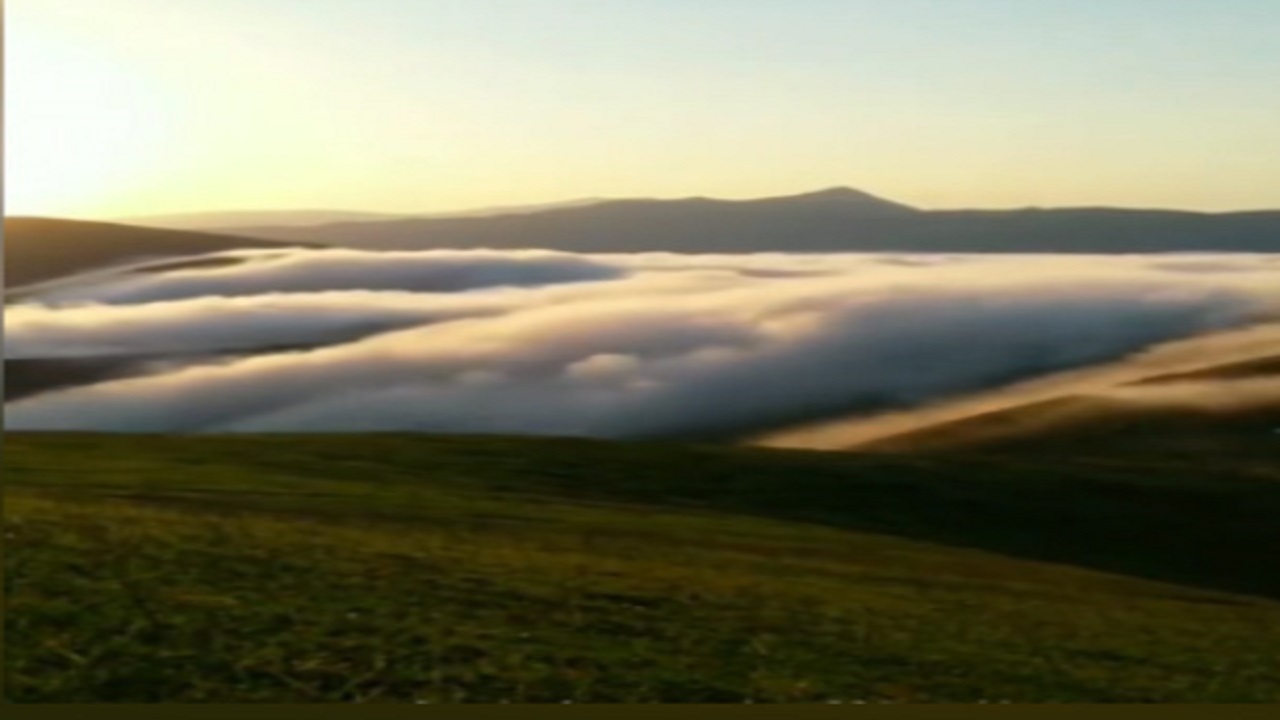 منظره رویایی دریای ابر در قاب دوربین شهروندخبرنگار + فیلم