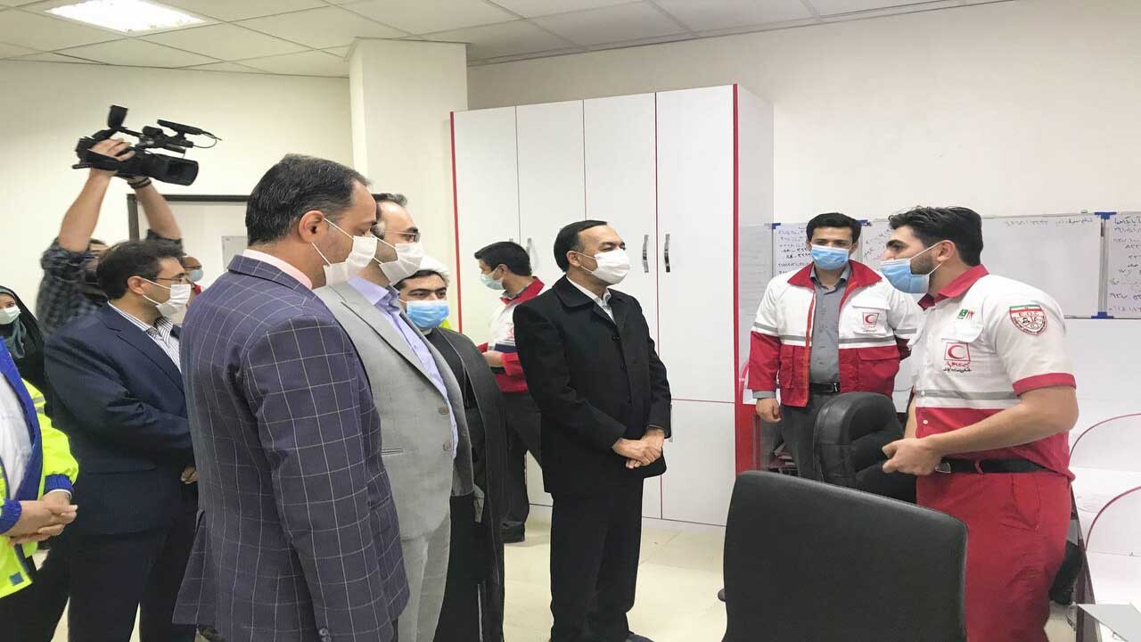 بازدید معاون توسعه مدیریت استاندار از پایگاه‌های امداد و نجات جاده‌ای و هوایی