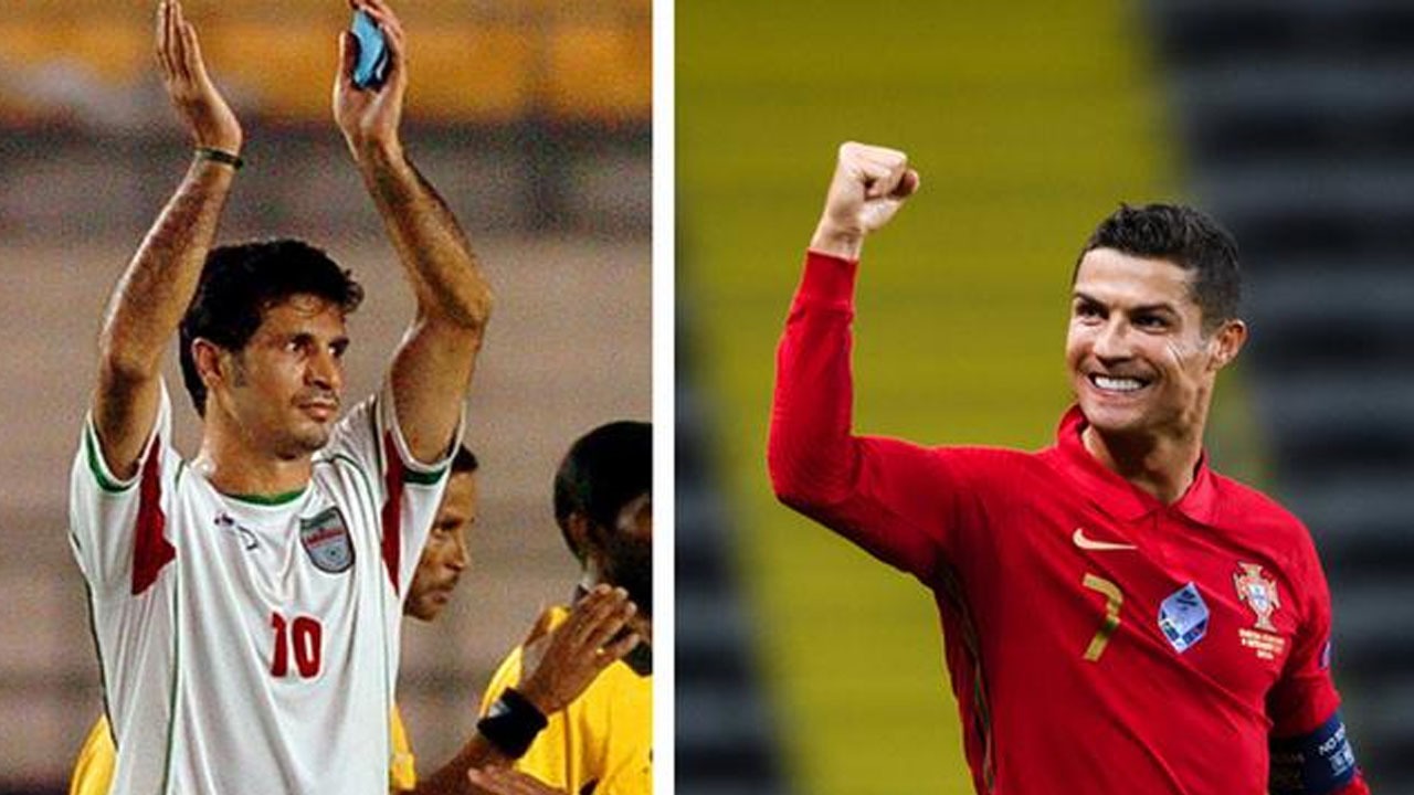 رونالدو رکورد علی دایی را می‌شکند؟