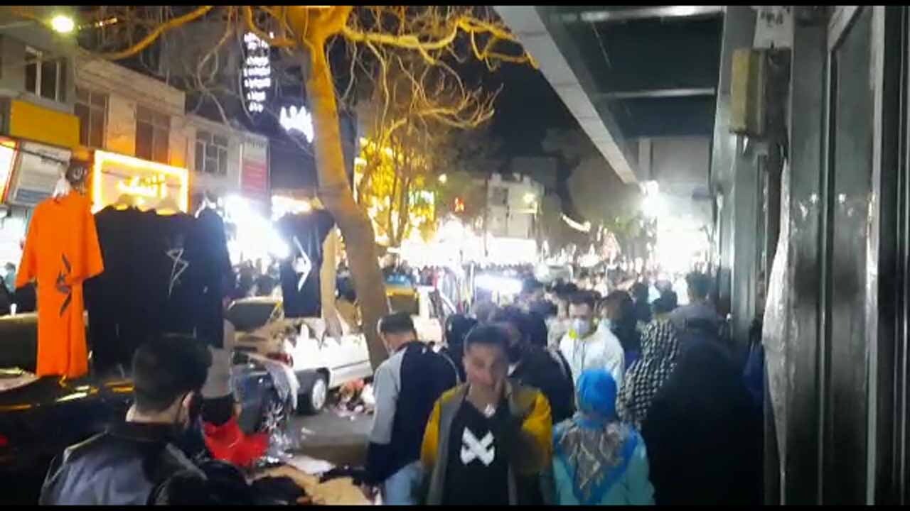 شلوغی خیابان‌ها در روزهای کرونایی + فیلم