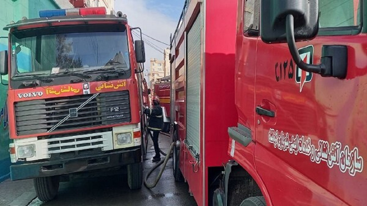 آتش سوزی یک منزل مسکونی در کاشان