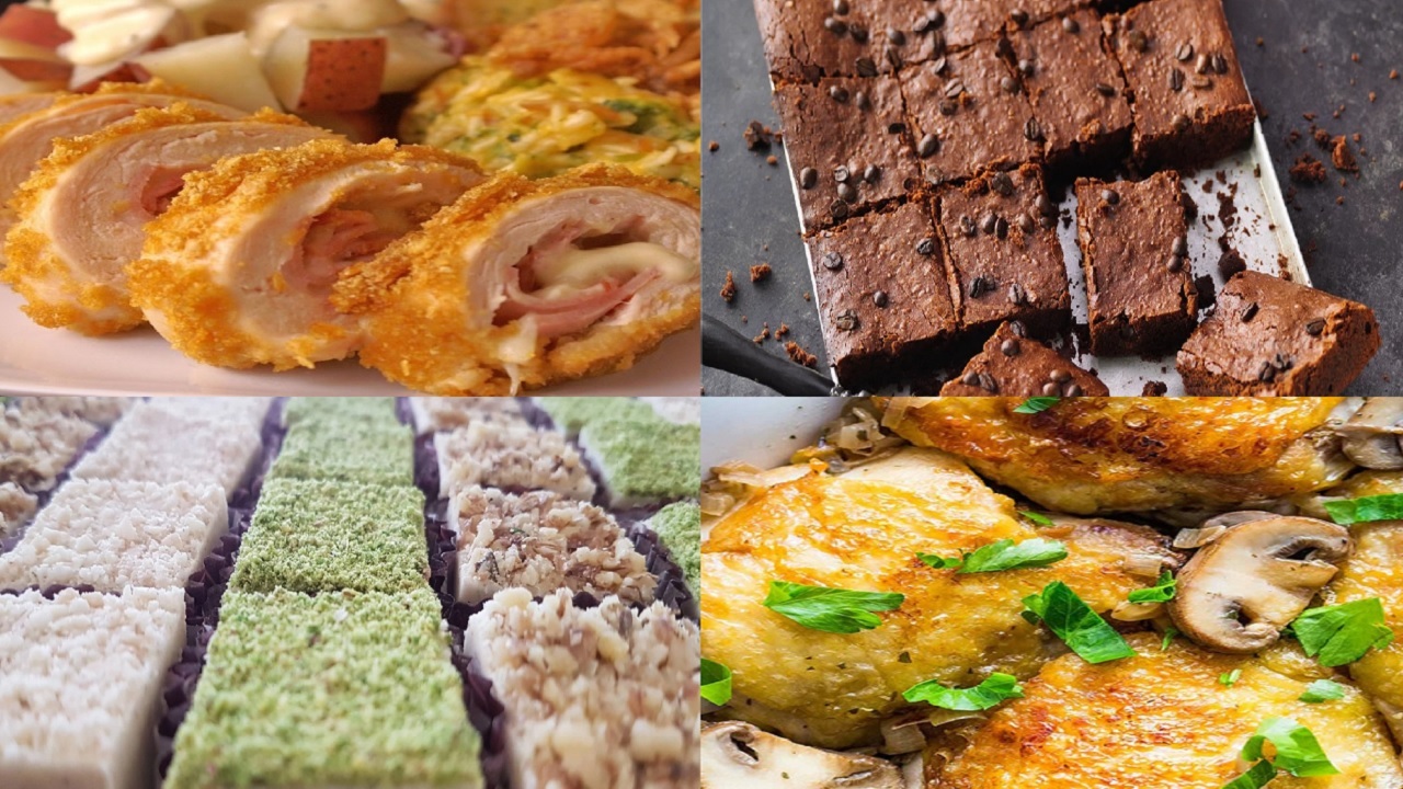 آموزش آشپزی؛ از فوت و فن‌های تهیه رول مرغ پنیری خوشمزه و خوراک هویج و گندم تا براونی قهوه + تصاویر