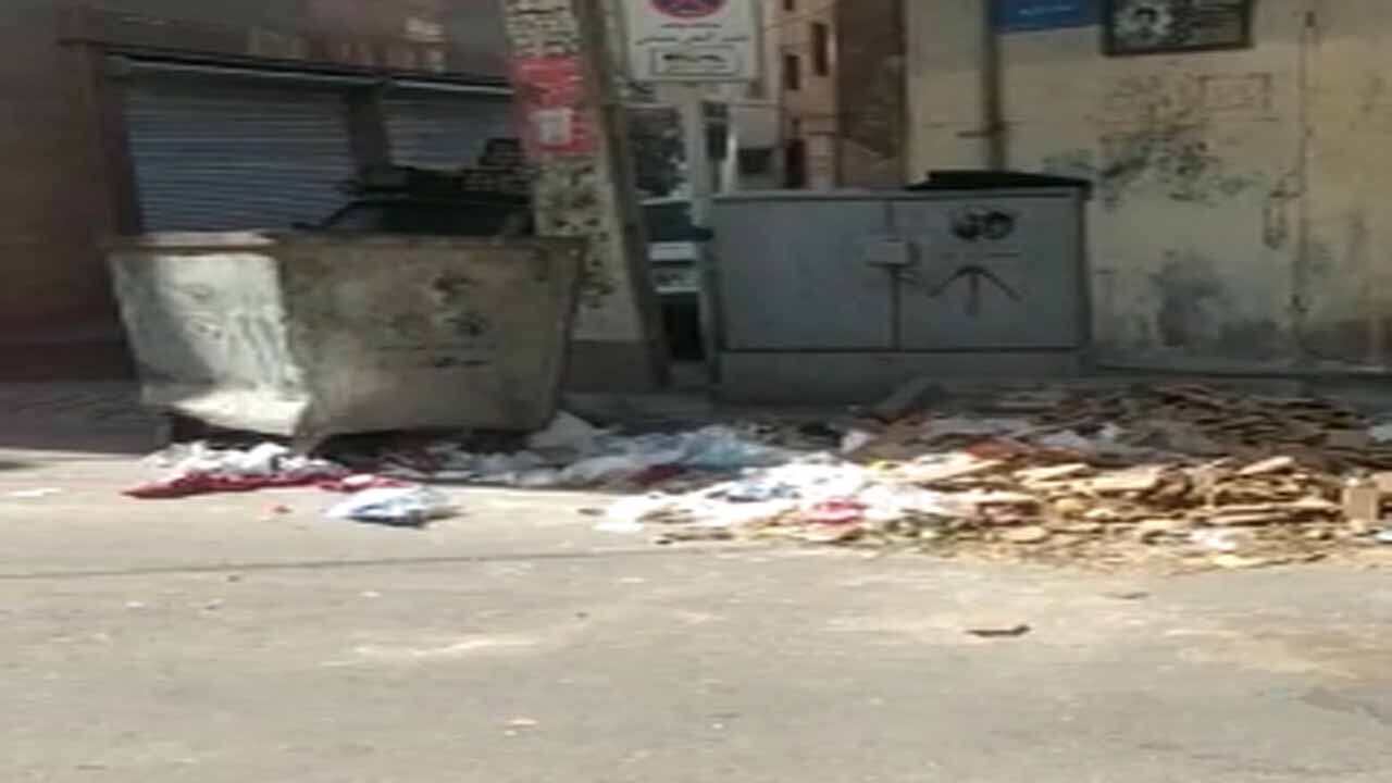 چهره زننده زباله در معابر شهرک ولیعصر + فیلم