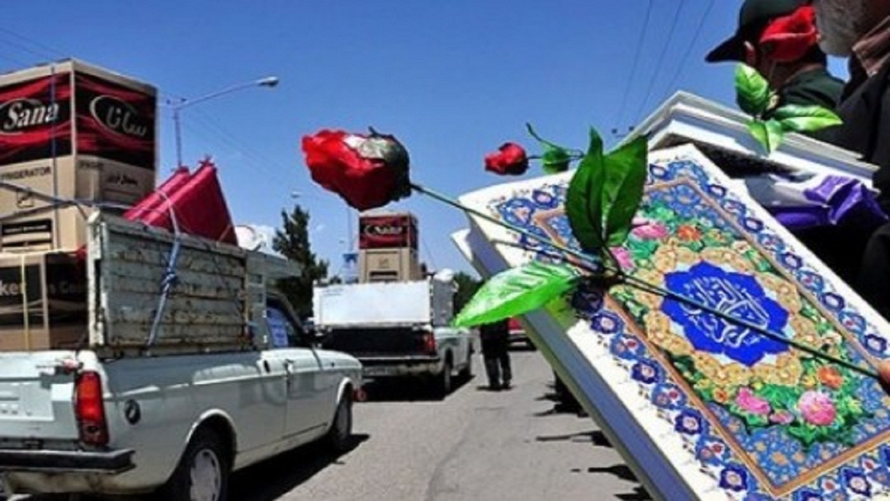 جهیزیه؛ هدیه خیران سمنانی به نوعروسان نیازمند
