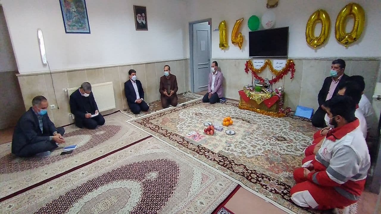 آشیانه بالگرد هلال احمر شهرستان اردبیل تکمیل می‌شود