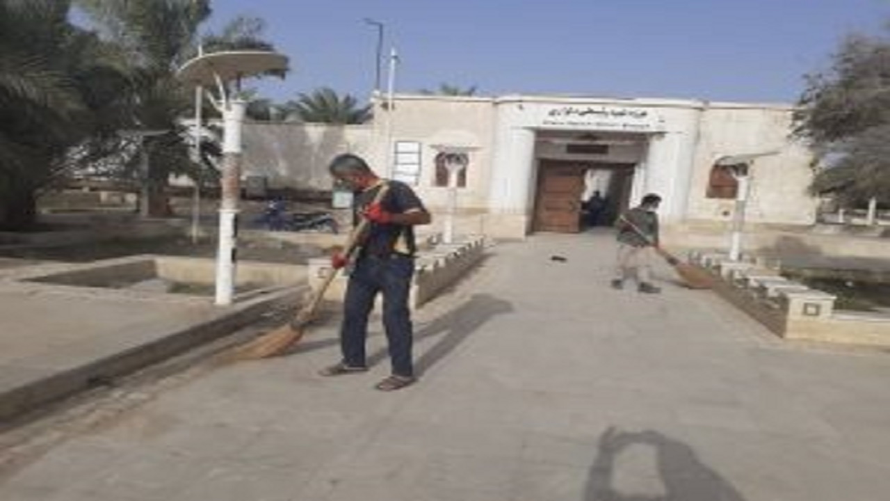 اطراف موزه رئیسعلی دلواری آب و جارو شد