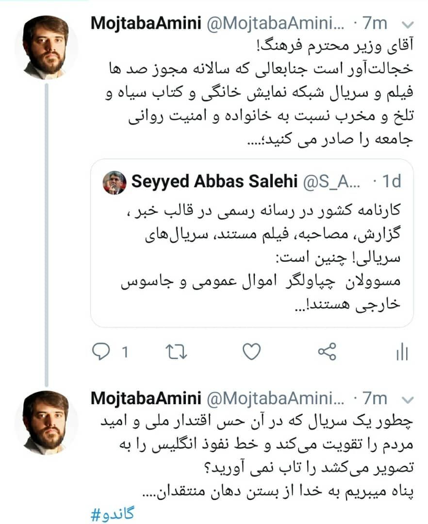 واکنش تهیه&zwnj;کننده گاندو به انتقاد وزیر ارشاد
