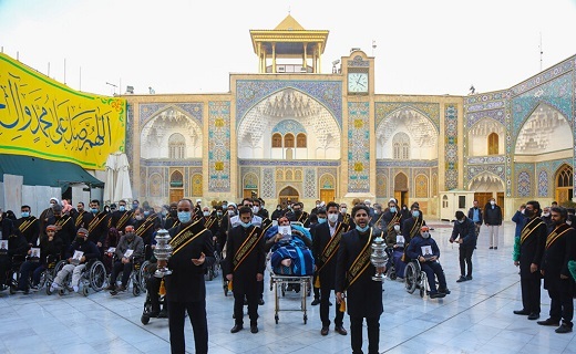 ۴۰ بیمار ضایعه نخاعی به زیارت حضرت معصومه (س) مشرف شدند+تصاویر